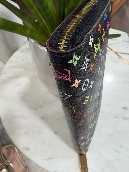 LOUIS VUITTON MONOGRAM MURAKAMI MULTICOLOR LONG ZIPPY WALLET - Picture 8 of 14